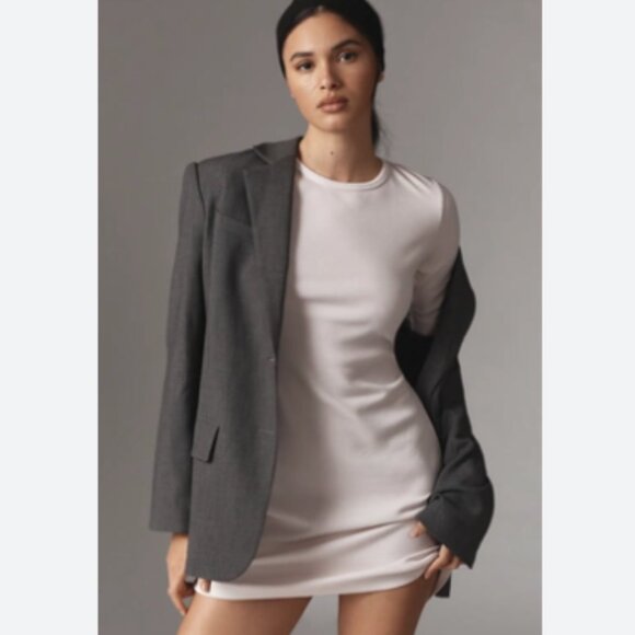 Brand New Sundry Ribbed Cut Out Short-Sleeve Mini Dress - Picture 2 of 8